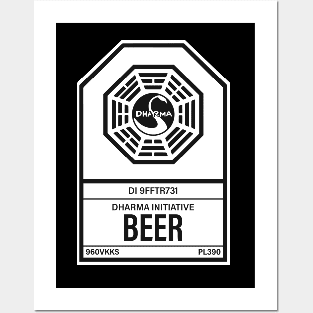 Dharma Initiative Beer Wall Art by n23tees